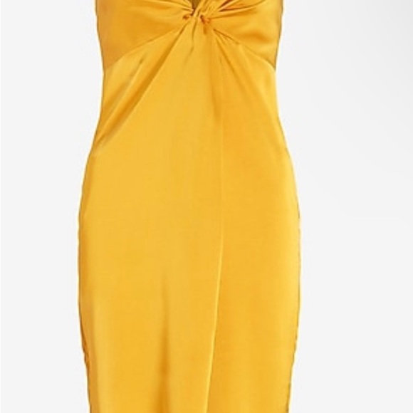 Satin twist front slip dress - Picture 6 of 6